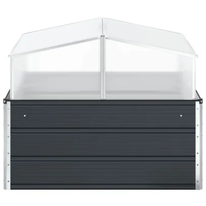 Jardinieră Antracit Oțel Galvanizat 100x100 cm | Livrare Gratuită