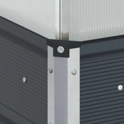 Jardinieră Antracit Oțel Galvanizat 100x100 cm | Livrare Gratuită