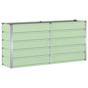 Jardinieră Verde Oțel 160x40x75 cm | Comandă cu Livrare Gratuită 2