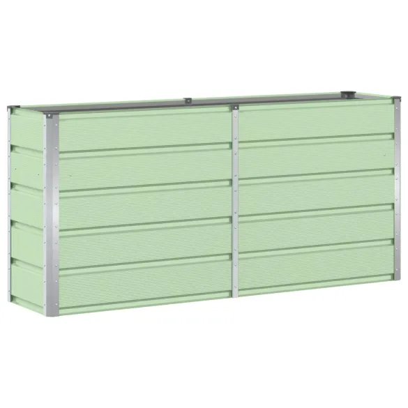 Jardinieră Verde Oțel 160x40x75 cm | Comandă cu Livrare Gratuită