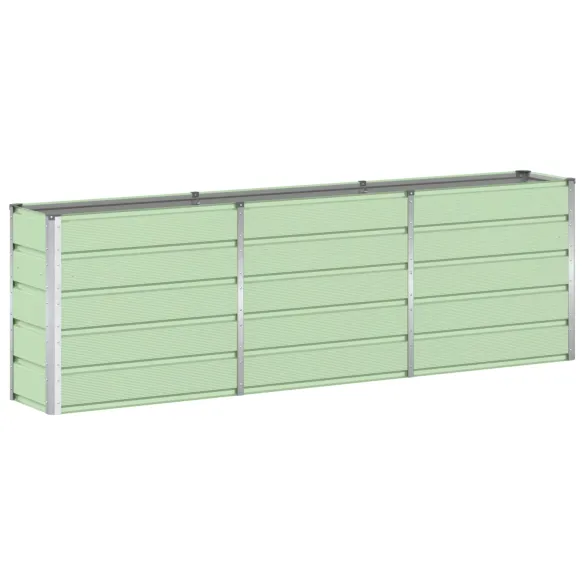 Jardinieră Verde Oțel 160x40x75 cm | Livrare Gratuită