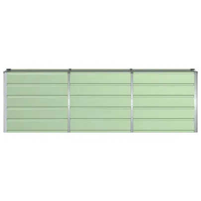 Jardinieră Verde Oțel 160x40x75 cm | Livrare Gratuită