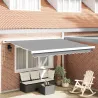 Cadru Copertină Manual Alb 300x250 cm | Aluminiu
