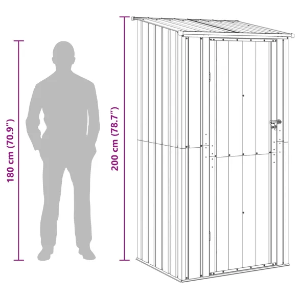 Magazie Metalică Grădină Antracit 103x86x200 cm | Livrare Gratuită