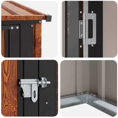 Magazie Metalică Grădină 203x85.5x200 cm - Rezistentă la Vreme