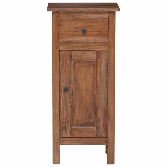 Suport Plante Lemn Mahon cu Usa si Sertar | Comanda Acum