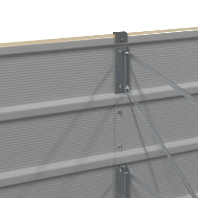 Jardinieră Creme Oțel Galvanizat 480x50x45 cm