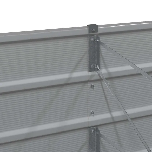 Jardinieră Oțel Galvanizat 480x50x45 cm | Livrare Gratuită