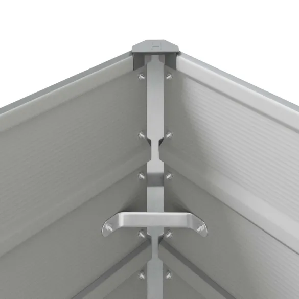 Jardinieră Oțel Galvanizat 195x100x45 cm - Comandă Online