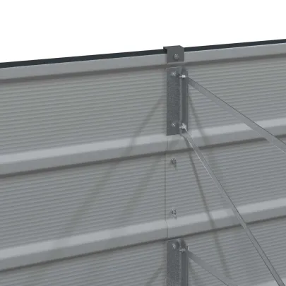 Jardinieră Antracit Oțel 400x80x45 cm - Livrare Gratuită