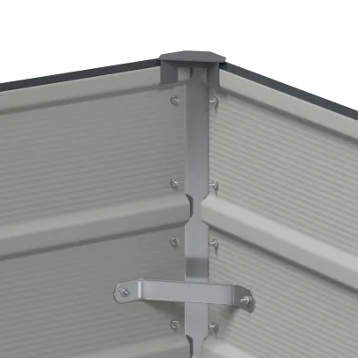 Jardinieră Antracit Oțel Galvanizat 480x50x45 cm