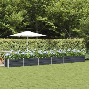 Jardinieră Antracit Oțel Galvanizat 480x50x45 cm