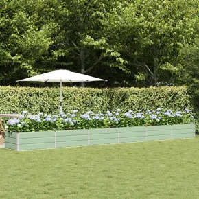 Jardinieră Verde Oțel 600x80x45 cm - Livrare Gratuită