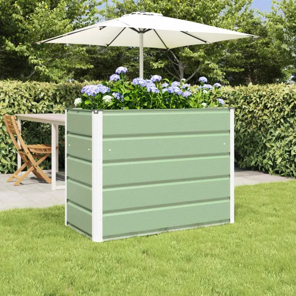 Jardinieră Verde Pastel Oțel Galvanizat | Livrare Gratuită