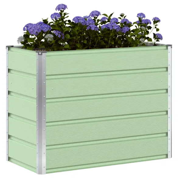 Jardinieră Verde Pastel Oțel Galvanizat | Livrare Gratuită