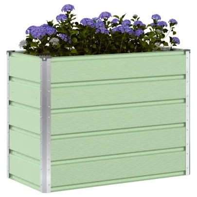 Jardinieră Verde Pastel Oțel Galvanizat | Livrare Gratuită
