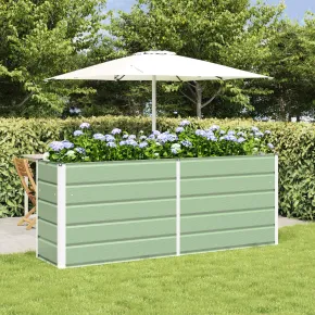 Jardinieră Verde Pastel Oțel Galvanizat | Livrare Gratuită