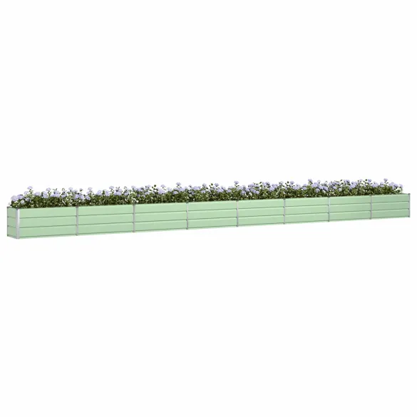 Jardinieră Verde Pastel Oțel Galvanizat | Livrare Gratuită