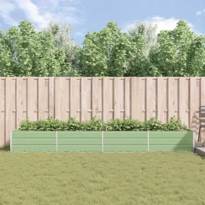 Jardinieră Verde Pastel Oțel Galvanizat 195x100x45 cm