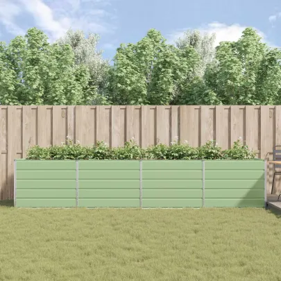 Jardinieră Verde Pastel Oțel Galvanizat 195x100x45 cm