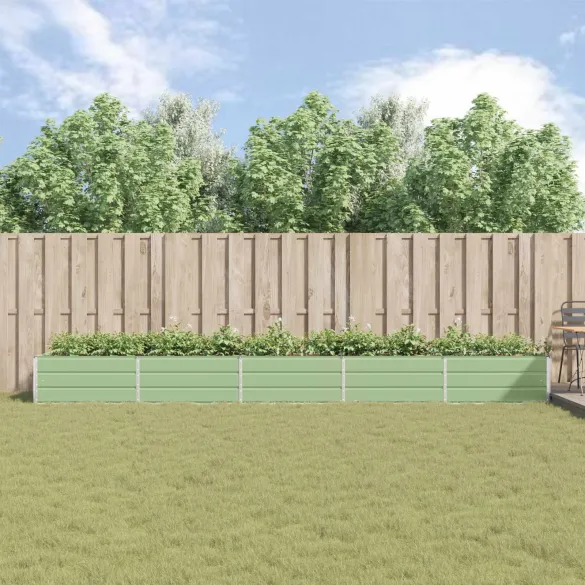 Jardinieră Verde Pastel Oțel Galvanizat 195x100x45 cm