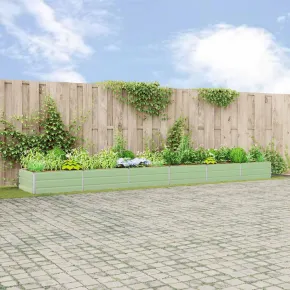 Jardinieră Verde Pastel Oțel Galvanizat 195x100x45 cm