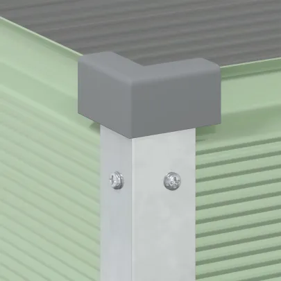 Jardinieră Oțel Galvanizat Verde Pastel 100x45x90 cm