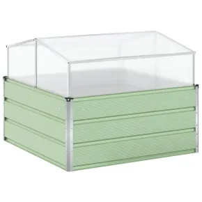 Jardinieră Verde Pastel Oțel Galvanizat 100x100x77 cm 2