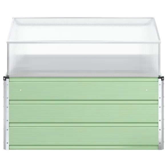 Jardinieră Verde Pastel Oțel Galvanizat 100x100x77 cm