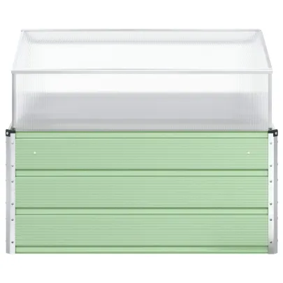 Jardinieră Verde Pastel Oțel Galvanizat 100x100x77 cm