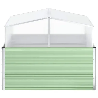 Jardinieră Verde Pastel Oțel Galvanizat 100x100x77 cm