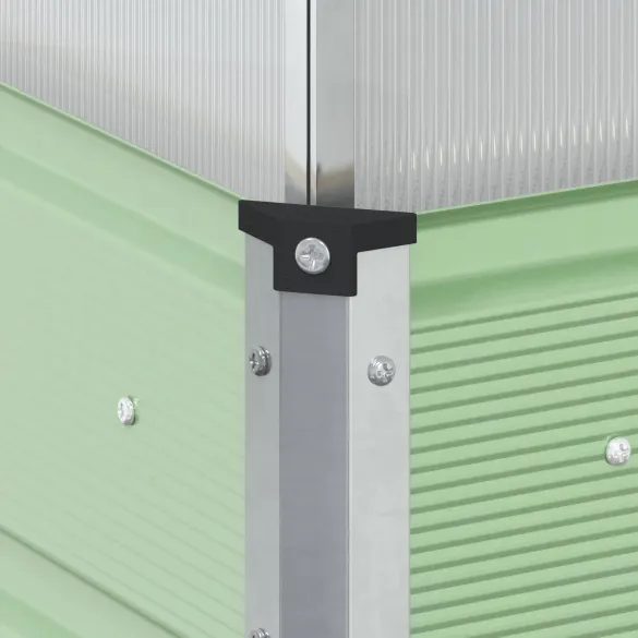 Jardinieră Verde Pastel Oțel Galvanizat 100x100x77 cm