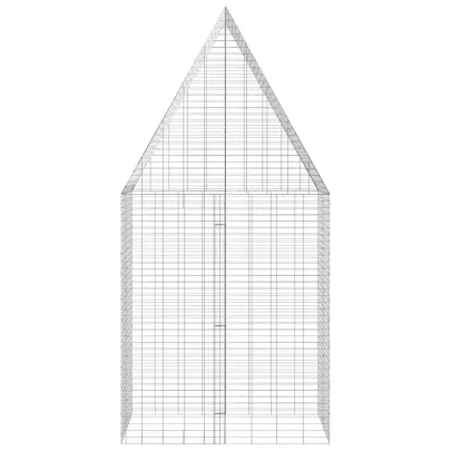 Custodie Iepuri Exterior Argintie 400x100x210 cm | Oțel Galvanizat