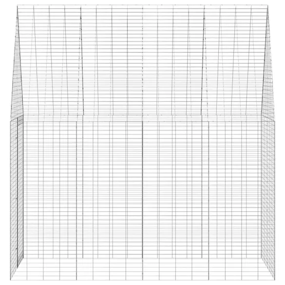 Cușcă Iepuri Exterior Argintie 400x100x210 cm | Rezistentă