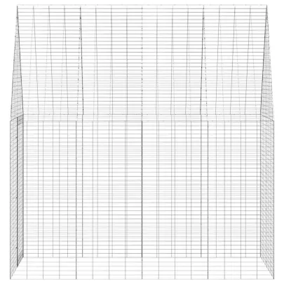 Cușcă Iepuri Exterior Argintie 400x100x210 cm | Rezistentă