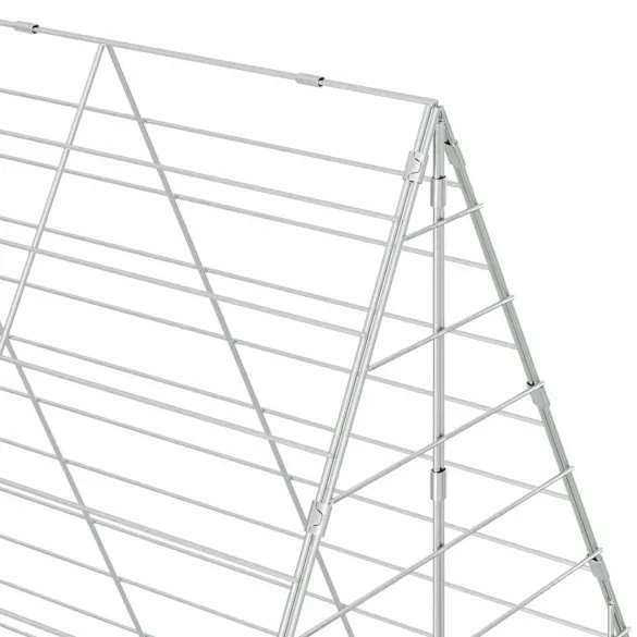 Cușcă Iepuri Exterior Argintie 400x100x210 cm | Rezistentă