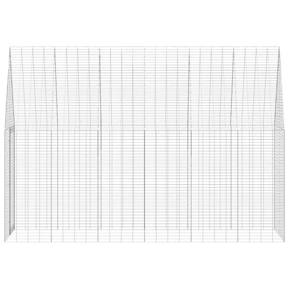 Cușcă Iepuri Exterior Argintie, 300x100x210 cm | Livrare Gratuită