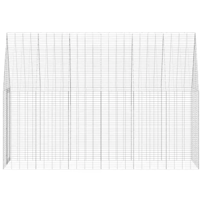 Cușcă Iepuri Exterior Argintie, 300x100x210 cm | Livrare Gratuită