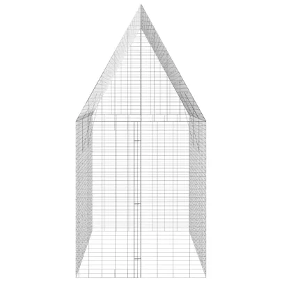 Cușcă Iepuri Exterior Argintie, 300x100x210 cm | Livrare Gratuită