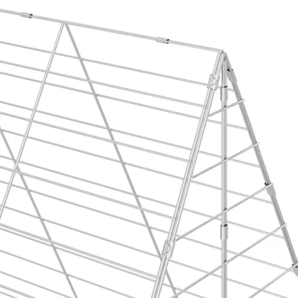 Cușcă Iepuri Exterior Argintie, 300x100x210 cm | Livrare Gratuită