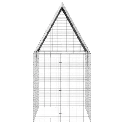 Cușcă Iepuri Exterior Argintie 200x100x210 cm | Livrare Gratuită