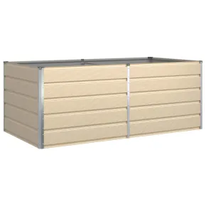 Jardinieră Creme Oțel Galvanizat 195x100x45 cm 2