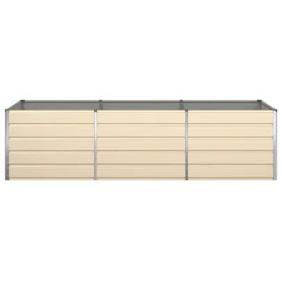 Jardinieră Creme Oțel Galvanizat 195x100x45 cm