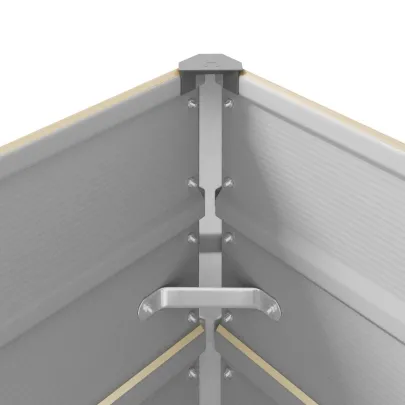 Jardinieră Creme Oțel Galvanizat 195x100x45 cm