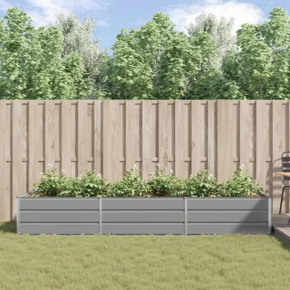 Jardinieră Oțel Galvanizat 195x100x45 cm | Livrare Gratuită