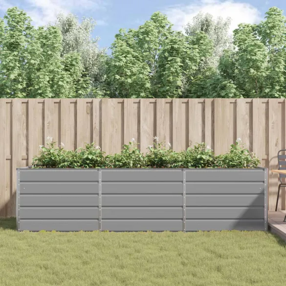Jardinieră Gri deschis 195 x 100 x 45 cm Oțel Galvanizat