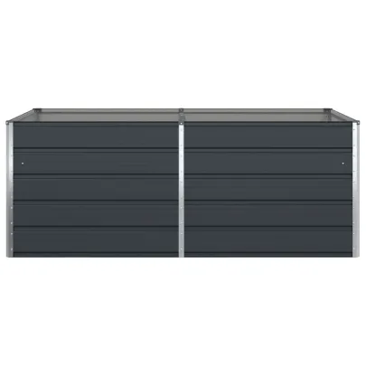 Jardinieră Antracit Oțel Galvanizat 195x100x45 cm | Livrare Gratuită