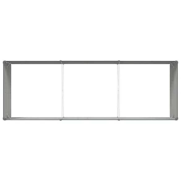 Jardinieră Antracit Oțel Galvanizat 195x100x45 cm