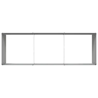 Jardinieră Antracit Oțel Galvanizat 195x100x45 cm