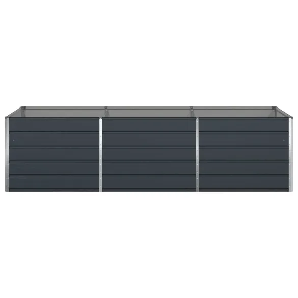 Jardinieră Antracit Oțel Galvanizat 195x100x45 cm